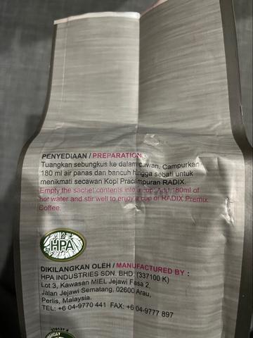 ORIGINAL - HPA Kopi Radix 7 Herba tanpa gula - photo 4 of 4