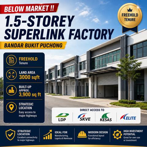 1.5 Sty Superlink Factory @ Bandar Bukit Puchong – Matur 1