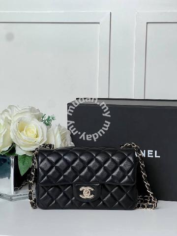 Chanel mini rec ghw lambskin - Bags & Wallets for sale in Bukit Bintang,  Kuala Lumpur