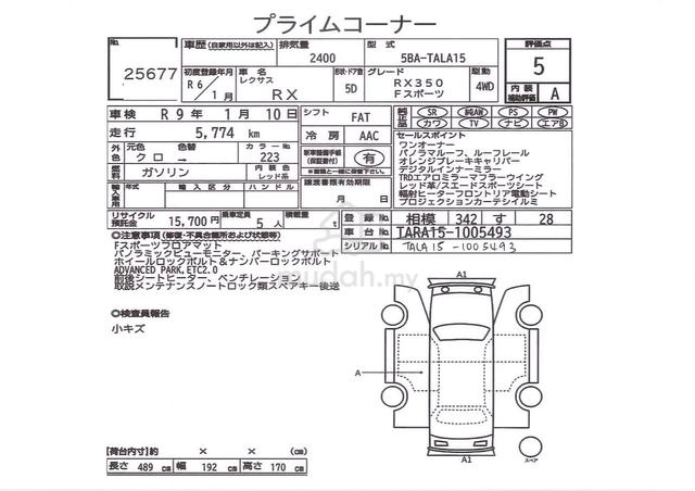 2024 Lexus RX350 2.4 F SPORT - 5A - TRD High Specs - 3