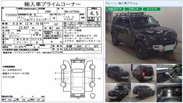 2023 Land Rover DEFENDER 110 P300 S 2.0 High Spec - 2