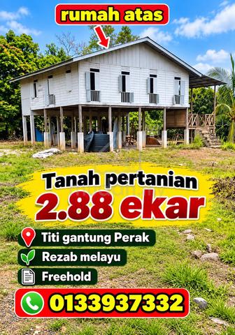 Tanah Murah 2.88 Ekar Titi Gantung Perak siap rumah 1