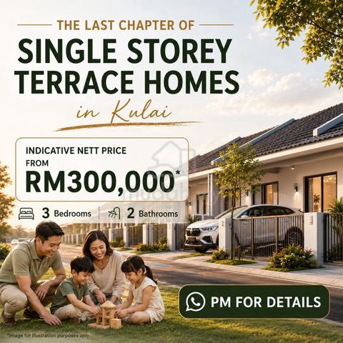 KULAI New Project / Single Storey Terrace House ( Free All Legal Fee ) 1