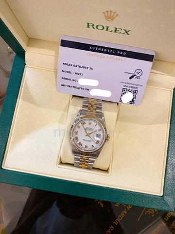 Rolex Datejust 36 Half 18K 750 Yellow Gold Jubilee - photo 5 of 6