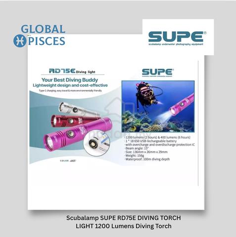 Scuba Diving Torch SUPE RD75E 1200 Lumens - photo 2 of 5
