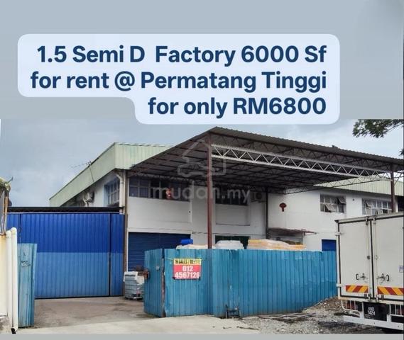 1.5 Semi D Factory @ Permatang Tinggi Light Industry (lowest rental!!) 1
