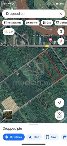 TANAH 3.28 EKAR/1.28 HEKTAR, PARIT 15 Sg Panjang - Bawah harga pasaran 1