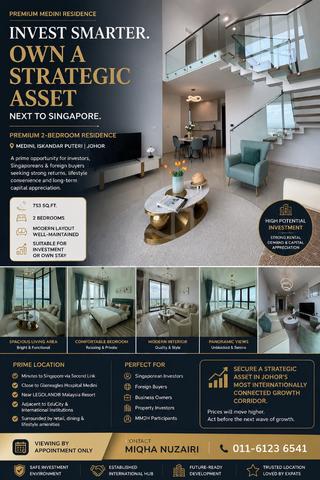 Premium 2-Bedroom Residence | Medini, Iskandar Puteri 1