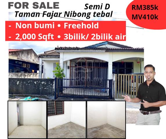 Semi-d Taman Fajar nibong Tebal😍 1