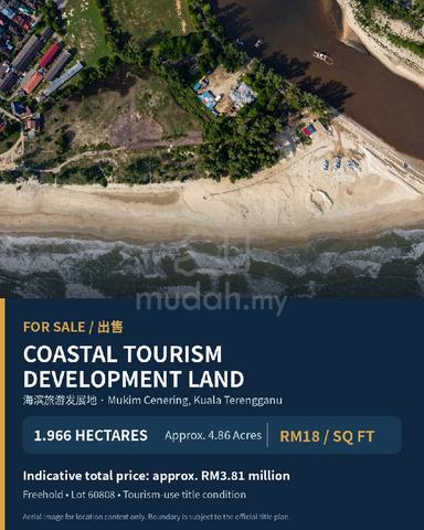 Freehold Coastal Tourism Land for Sale in Cenering, Terengganu 1