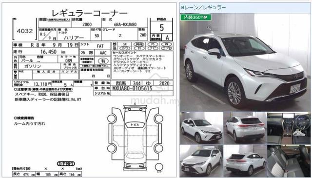 2023 Toyota HARRIER 2.0 Z FACELIFT Digital Grd-5A - 2