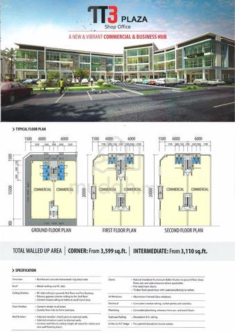 3 storey Commercial Corner TT3 plaza Tabuan Tranquility for Sale 3
