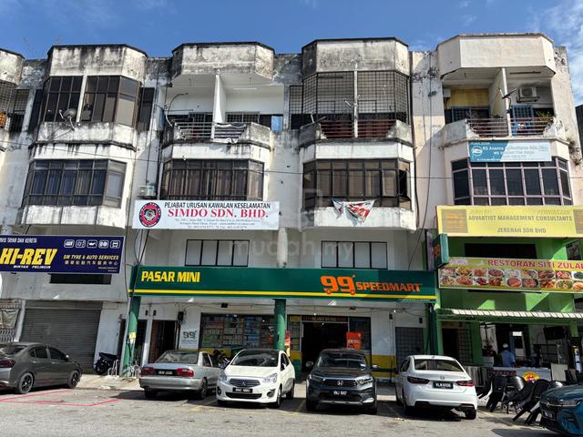 2 adjoining grd & mezz floor shop land 20x75 1