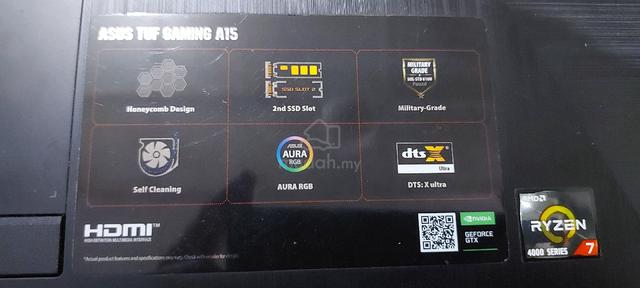 laptop asus TUF A15 - photo 3 of 5