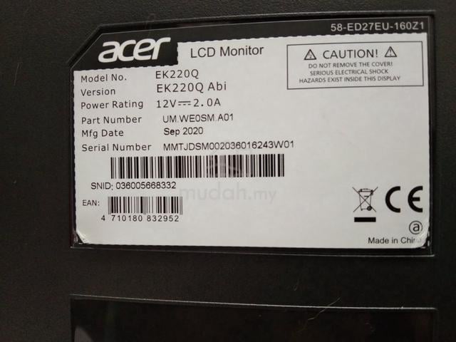 22" FHD Acer and Dell Monitor - photo 3 of 5