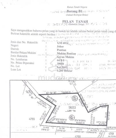 Tanah untuk dijial 1
