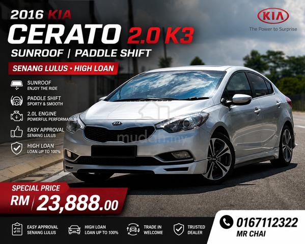 2016 Kia CERATO 2.0 K3 (A) SUNROOF SPORT FULL LOAN - 1