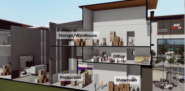 3 Storey Corner Bungalow Factory 4