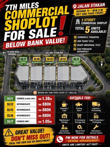 7th Mile Commercial Shops for Sale 1