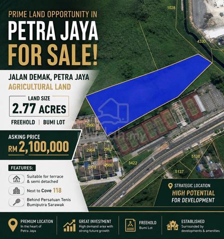 2.77 ACRES, Agricultural Land, PETRA JAYA 1