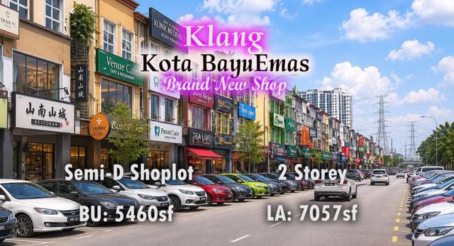 Klang Kota Bayuemas Brand New Semi Detached Shoplot Freehold 2 Storey 1