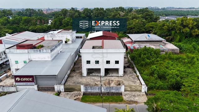 Double Storey Semi Detached Industrial Warehouse at Senadin, Miri 1
