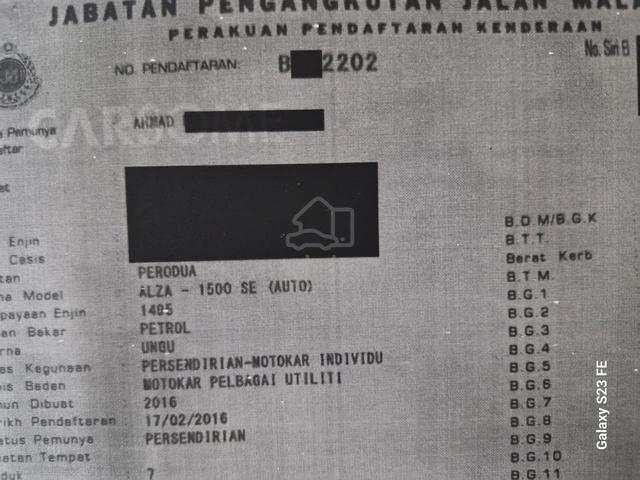 2016 Perodua ALZA 1.5 SE (A) Black list AKPK PTPTN - 4