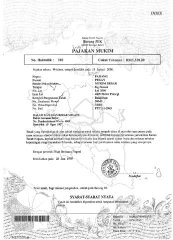 tanah tepi jalan di pekan nenasi 1