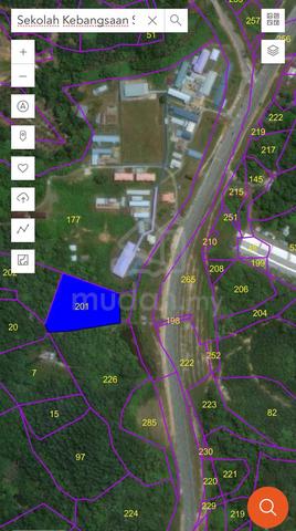 2.4 Acre Roadside Hilly Agriculture Land Next To SMK Sg. Paoh Sarikei 1