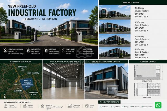 New Freehold Industrial Factory @ Senawang 1
