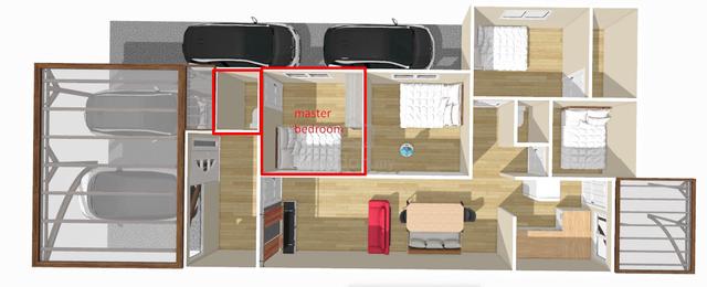Master bedroom muslimah dengan parking dan kawasan melayu 1
