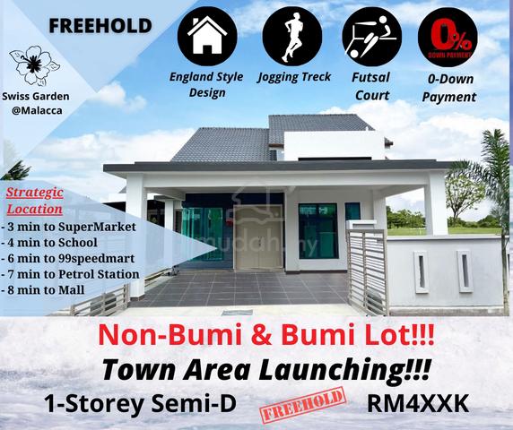 New FREEHOLD Single Storey Semi-D Cornerlot Bertam Rumah Nearby Lotus 1