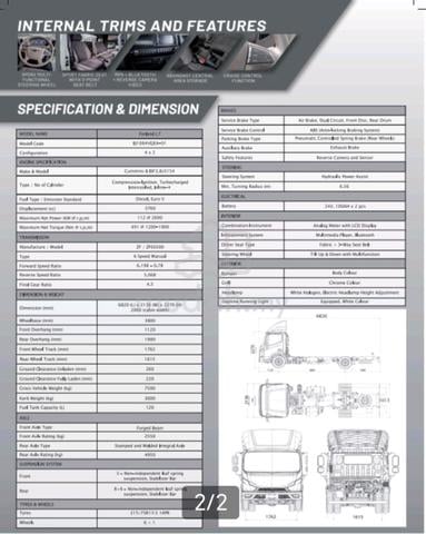 New Foton Forland L7 3.8 (M) 17- 21 kaki BDM7500kg - photo 6 of 6