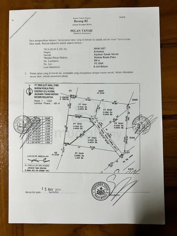 Tanah Untuk Dijual- Tanah Merah, Kelantan 1