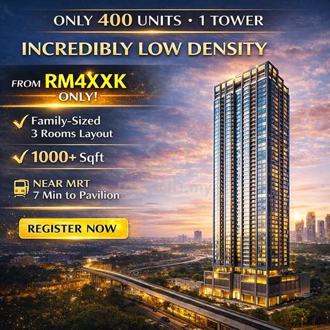 3 Big Room & Utility Space ! Freehold only 400 units | Link MRT Serdang, 5 min Sungai Besi 1