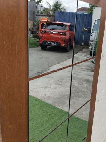 YF16AA Cermin Rak Kayu 2 x 4.4 Feet Vintage - photo 3 of 6