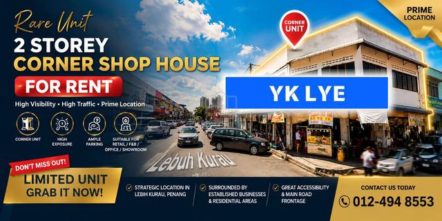 【CORNER】M2 Storey Shoplot Chai Leng Park|Perai Butterworth 1