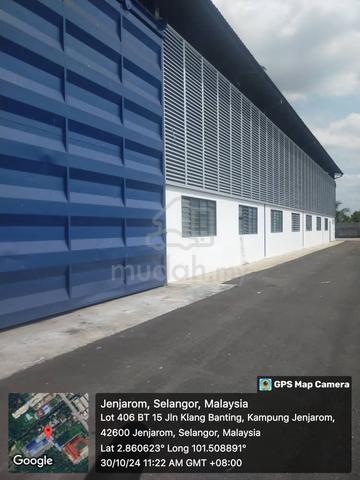 Warehouse For Rent @ Jenjarom | High Ceiling | 600 Amp Power 1