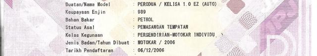 CASH OTR Perodua KELISA 1.0 (A) SIAP TUKAR NAMA - 2