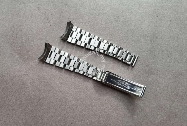 Vintage Rolex 19mm Riveted Steel Bracelet Swiss Undated 57 ends   Harrington  Co