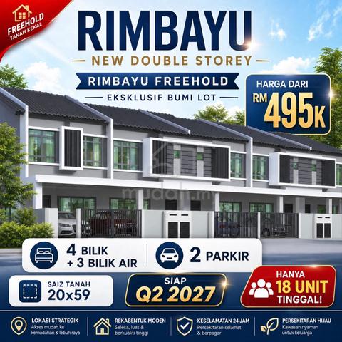 Freehold Double Storey Landed Paling Murah Di Jalan Kebun@Shah Alam 1
