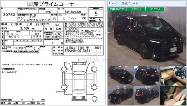 2025 Toyota VELLFIRE 2.4 Z PREMIER JBL NEW CAR 5A - 2