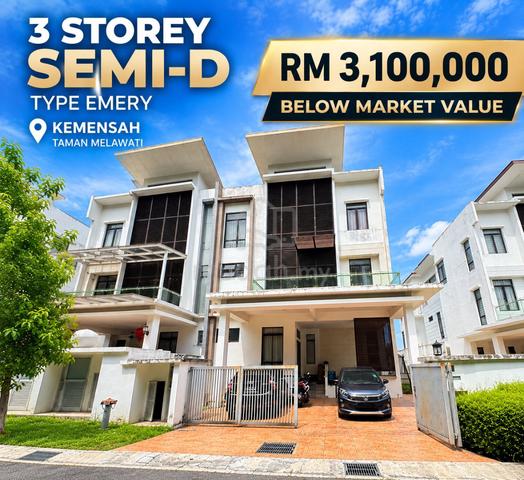 (RARE UNIT) ⭐Extra Land & Private Pool, Emery Kemensah 1