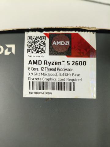 AMD Ryzen 5 2600 Processor + Stock Fan - photo 2 of 5