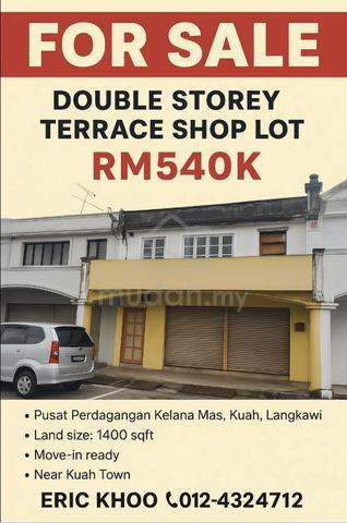 2 Storey Terrace Shop Lot at Pusat Dagangan Kelanas Mas Lkwi For Sale 1