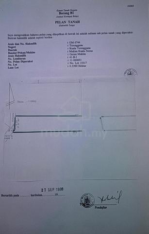 Tanah u dijual di KAWASAN GAJAH MATI Kuala nerus 1