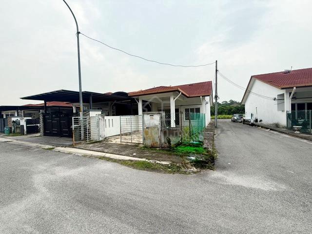 Facing Open🔥Single Storey End Lot Taman Meru Permai Klang 1