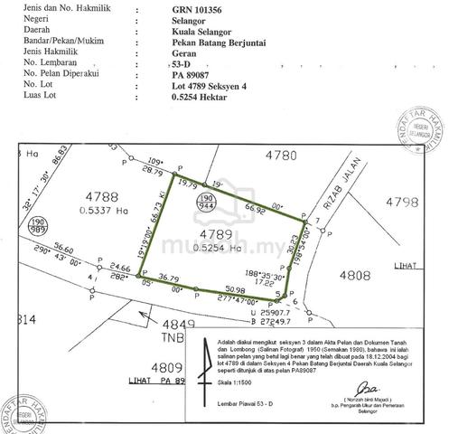 Bestari Jaya (Batang Berjuntai) Agricultural Freehold Land For Sale 1