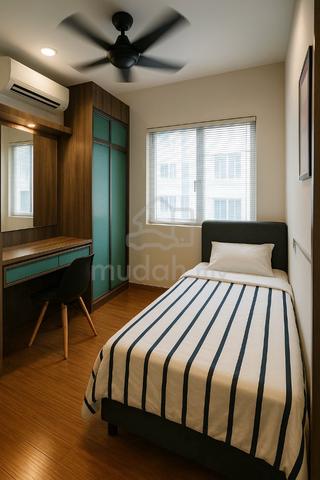 Muslim Lady. Non-Sharing Room. 1 min walk to LRT Sri Rampai. Near KLCC 1