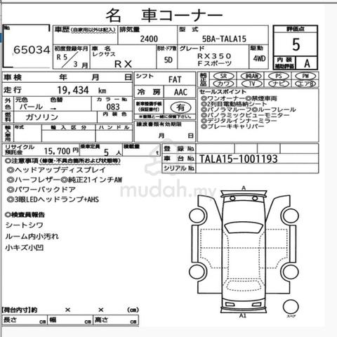 5A 19K KM MILEA UNREG 2023 Lexus RX350 2.4 F SPORT - 2